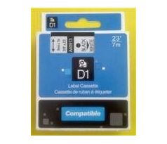 kompatibilná páska pre DYMO 45013 D1 Black On White Tape (12mm) (ECO-45013)