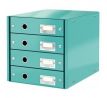 Zásuvkový box Leitz Click & Store 4 zásuvky ľadovo modrý