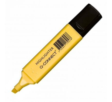 Zvýrazňovač Q-CONNECT pastel žltý
