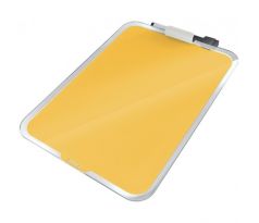 Flipchart stolný sklenený Leitz Cosy teplý žltý