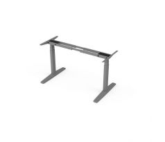 Stolová podnož BASIC, výškovo nastaviteľná, 2-motorová, 120-160cm x80 cm, farba sivá RAL 9006
