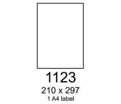 etikety RAYFILM 210x297 vysokolesklé biele laser R01191123C (20 list./A4) (R0119.1123C)