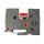 alt. páska pre BROTHER TZE-V421,TZEV421 čierne písmo, červená VINYL páska Tape (9mmx5,5m) (ECO-TZE-V421)