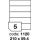 etikety RAYFILM 210x59,4 univerzálne biele R01001120A (100 list./A4) (R0100.1120A)
