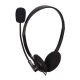 Stereo headset with volume control, black color (MHS-123)