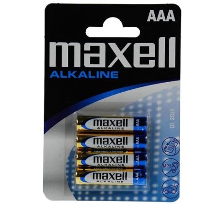 Batérie Maxell Alkaline AAA 4ks Blister (LR03)