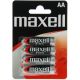 Batérie Maxell Zinc AA 4ks Blister (R6)