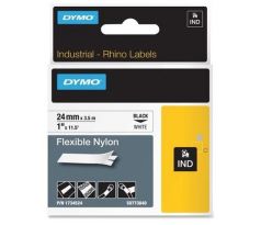 páska DYMO 1734524 D1 Black On White Flexible Nylon Tape (24mm) (S0773840/1734524)