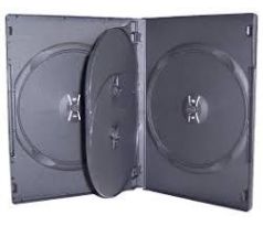 Obal na  4DVD čierny 14mm (s vnútorným trayom)