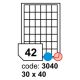 etikety RAYFILM 30x40 univerzálne biele R01003040A (100 list./A4) (R0100.3040A)
