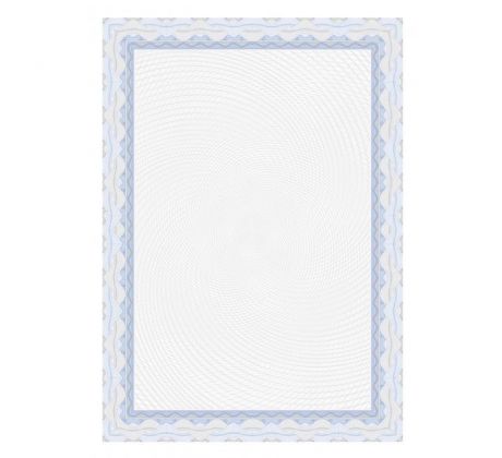 Certifikačný papier APLI A4 modrý, 115g, 25 hárkov