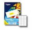 Etikety farebné 70x35mm APLI A4 100 hárkov fluo žlté