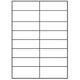 Etikety univerzálne odnímateľné 105x37 mm Agipa A4 100 hárkov