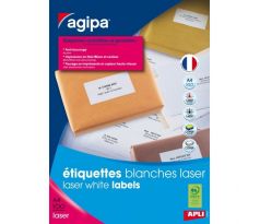 Etikety laser 52,5x29,7mm Agipa A4 100 hárkov