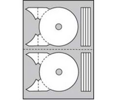 Etikety univerzálne na CD/DVD priemer 117,5 -17mm Agipa 20 hárkov
