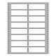 Etikety tabelačné 89x36,1mm APLI 2 radové