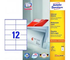 Etikety univerzálne 105x48mm Avery A4 100 hárkov