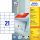 Etikety univerzálne 70x42,3mm Avery A4 100 hárkov
