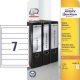 Etikety univerzálne na zakladače 38 x 192 mm Avery A4 25+5 hárkov