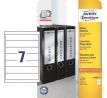 Etikety univerzálne na zakladače 38 x 192 mm Avery A4 25+5 hárkov