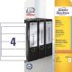 Etikety univerzálne na zakladače 61 x 192 mm Avery A4 25+5 hárkov