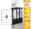Etikety univerzálne na zakladače 61 x 192 mm Avery A4 25+5 hárkov