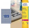 DARČEK - Etikety polyesterové veľmi odolné 25,4x10mm Avery A4 strieborné 20 hárkov  - Objednaj 1 ks a dostaneš darček 1 ks Raffaello dezert 150 g ( Platí do 30.6.2025)