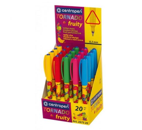 Displej Centropen roller Tornado FRUITY 2675 20 ks