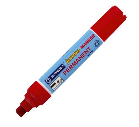 Permanentný popisovač Centropen Jumbo 9110 červený