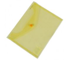 Plastový obal C5 s cvočkom DONAU žltý