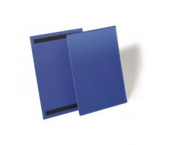 Magnetické vrecko na štítok 210 x 297 mm na výšku 50 ks modré