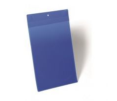 Magnetické vrecko na štítok 210 x 297 mm na výšku 10 ks modré