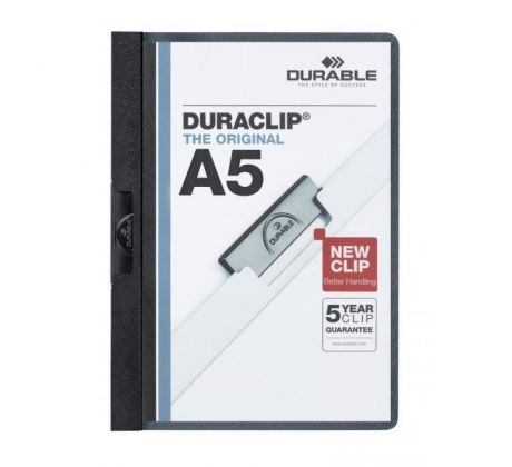 Obal s klipom A5 DURACLIP Original čierny
