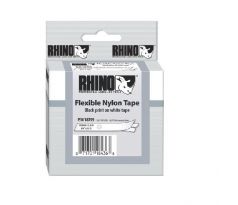 Flexibilná nylonová páska Dymo D1 19mm biela/čierna