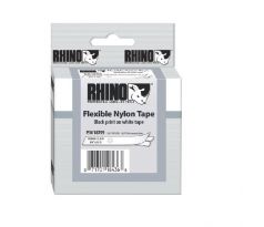 Flexibilná nylonová páska Dymo Rhino 19mm biela/čierna