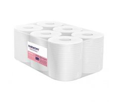 Papierové utierky v rolke 2-vrstvové Harmony Professional Maxi, návin 125 m (6 ks)