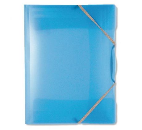 Plastový obal s gumičkou Karton PP Opaline modrý