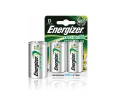 Batéria Energizer veľký monočlánok nabíjateľná 2500mAh HR20 / 2 ks