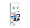 Magnety extra silné na sklenené tabule, valček 12 mm, 6 ks
