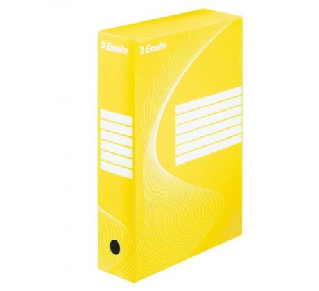 Archívny box Esselte 80mm žltý/biely