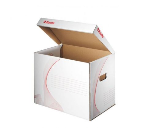 Archívna krabica univerzálna Esselte biela/červená 398x302x280 mm