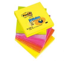 Z-bloček Post-it 76x76 neónové farby, 6 bločkov po 100 lístkov