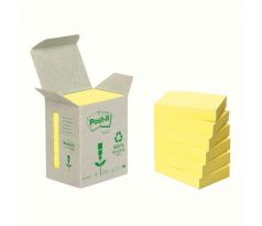 Samolepiaci bloček Post-it recyklované, 38x51 mm, žlté