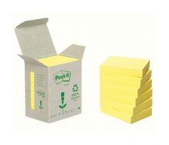 Samolepiaci bloček Post-it recyklované, 76x76 mm, žlté