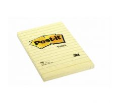 Samolepiaci bloček Post-it 102x152 žltý linajkový
