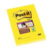 Samolepiaci bloček Post-it Super Sticky, 102x152 mm, žltý, linajky