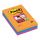 Samolepiaci bloček Post-it Super Sticky 101 mm x 152 mm XXL, dúhové farby, linajkové, 3 bločky po 90 lístkov
