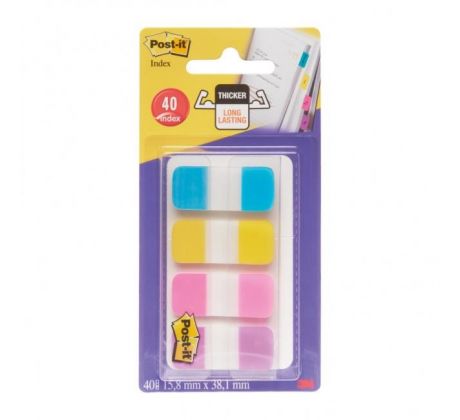 Záložky Post-it Index úzky extra silný 15,8x38,1mm