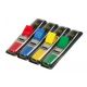 Post-it index úzky, klasické farby, 12,5x43 mm, zvýhodnené balenie 4+2