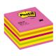 DARČEK - Samolepiaci bloček Post-it, 76 x 76 mm, neónová ružová, mix farieb  - Objednaj 1 ks a dostaneš darček 1 ks Detské nožničky s guľatou špičkou, mäkká rukoväť ( Platí do 30.9.2025)